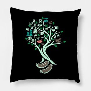 BBQ Grilling Grill Tree Of Life Yoga Celtic Viking Yggdrasil Pillow