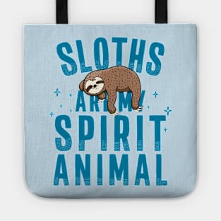 Sloths are my Spirit Animal Napping Sloth Tote