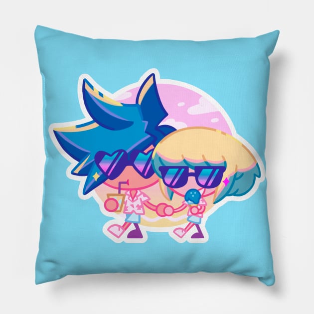 Summer Galolio Pillow by OkiComa