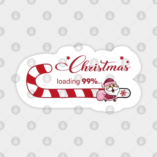 Christmas loading Magnet by MZeeDesigns