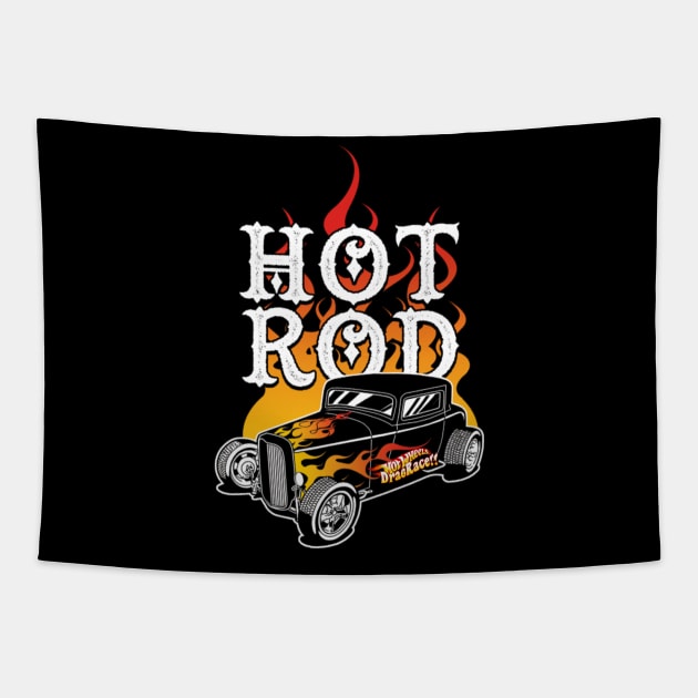 Hot wheels rod Tapestry by Pahala.kita