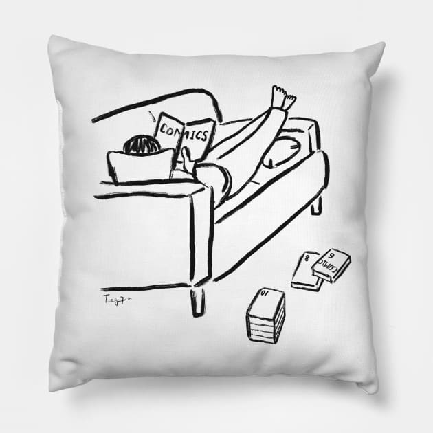 Holiday mode Pillow by Tegunn