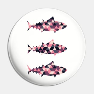 Sushi Chef Geometric Tuna T-Shirt Pin