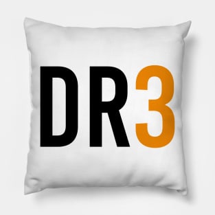 Daniel Ricciardo 3 - Driver Initials and Number Pillow