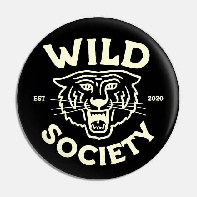 Wild Society Tiger Pin by Wild Society Podcast