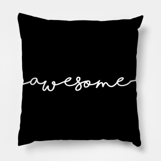 Awesome Simple Handwriting Pillow by Salt88