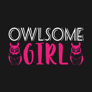 Owls Girl Pun Nocturnal Knowledge Talons T-Shirt