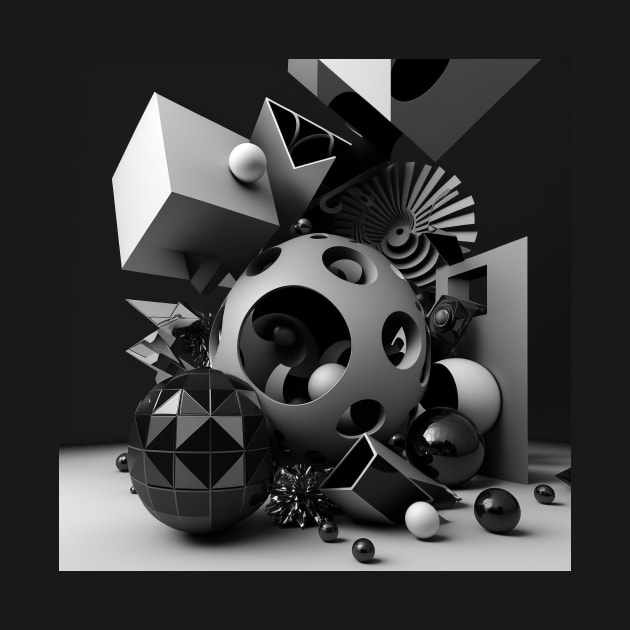 Living Life in Black and White Abstract Art Living In Black And White