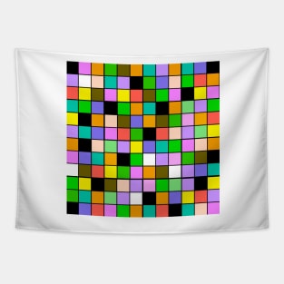 checkerboard Color Blocks Pastel Pattern Tapestry