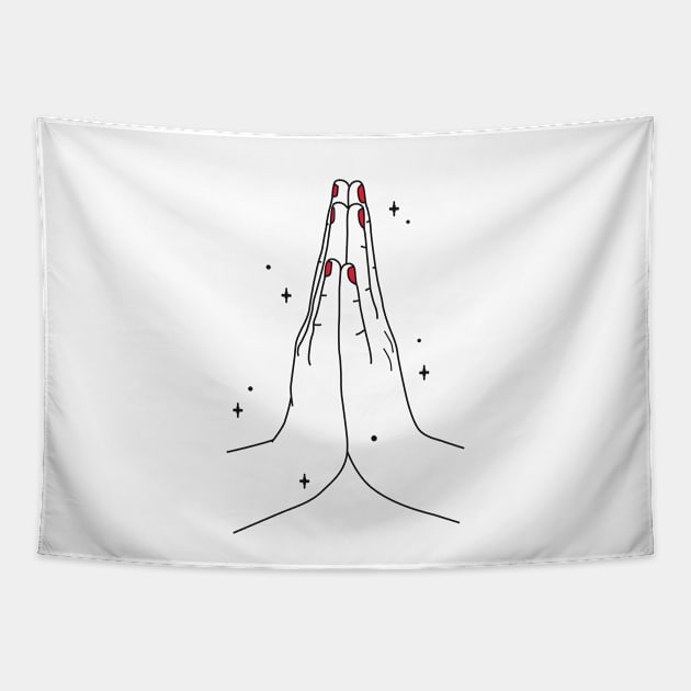 Peace Hands Tapestry by mathcarl