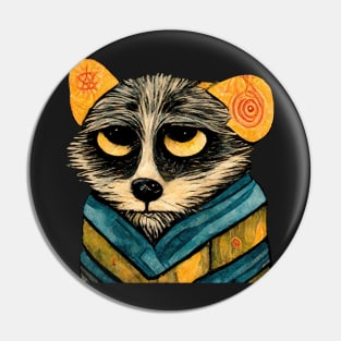 Rafael The Raccoon Pin