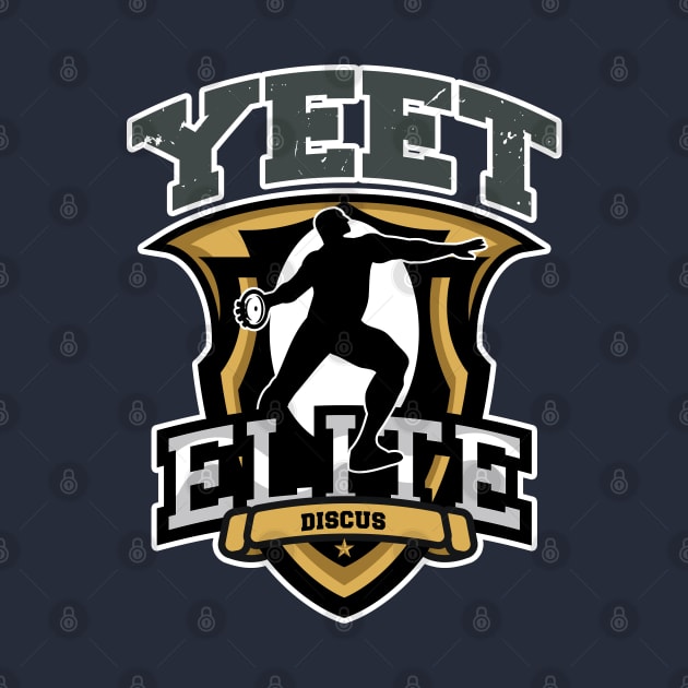 Yeet Elite Discus Athlete Badge Track N Field Athlete by atomguy