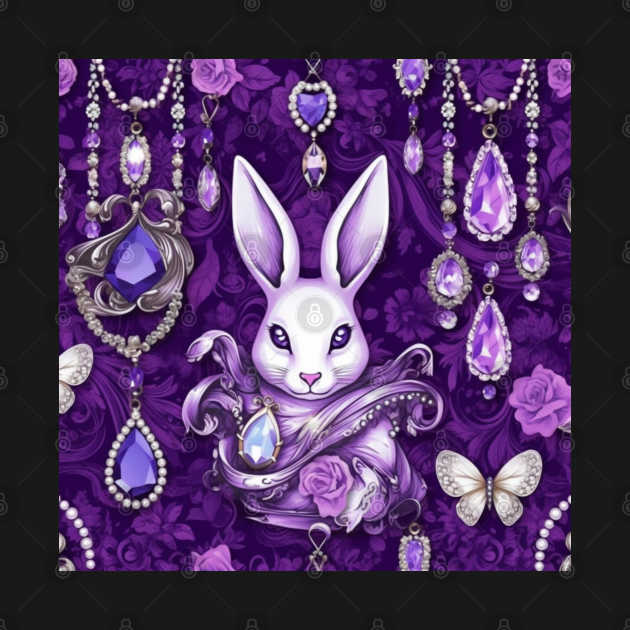 Crystal White Rabbit by Enchanted Reverie