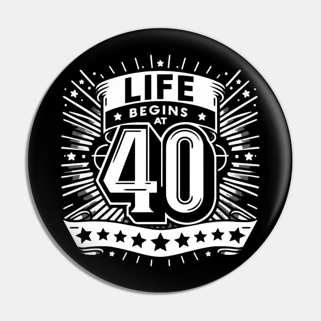 Life Begins at 40 Pin by Panamerum