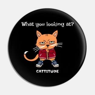 Cat Attitude Pin