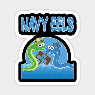 Navy Eels Magnet