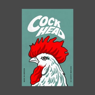 Cockhead Matchbox Label Retro Style #4 T-Shirt