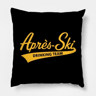 Après-Ski – Drinking Team (Lettering / Apres Ski / Gold) Pillow