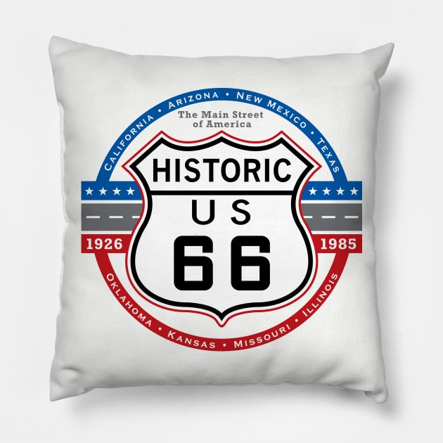 Historic Route 66 Pillow by DesignWise