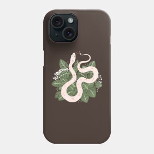 Palmetto Corn Snake and Silver Nerve Plant Phone Case