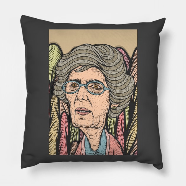 Angry Teacher Pillow by milhad