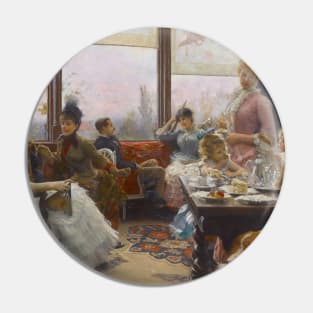 Five O'Clock Tea by Julius LeBlanc Stewart Pin