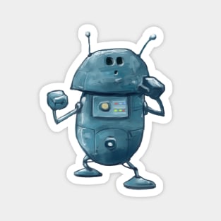 Little Blue Robot Magnet