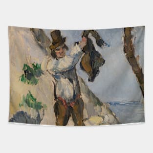 Man with a Vest by Paul Cezanne Tapestry