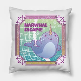 Narwhal Escape Pillow