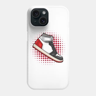 AJ 1 High Union Black Toe Sneaker Phone Case