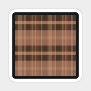 Light Academia Aesthetic Iagan 1 Hand Drawn Textured Plaid Pattern Magnet