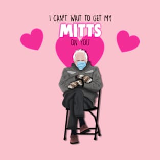 Bernie Sanders Sitting on a Chair Wearing Mittens Memes T-Shirt