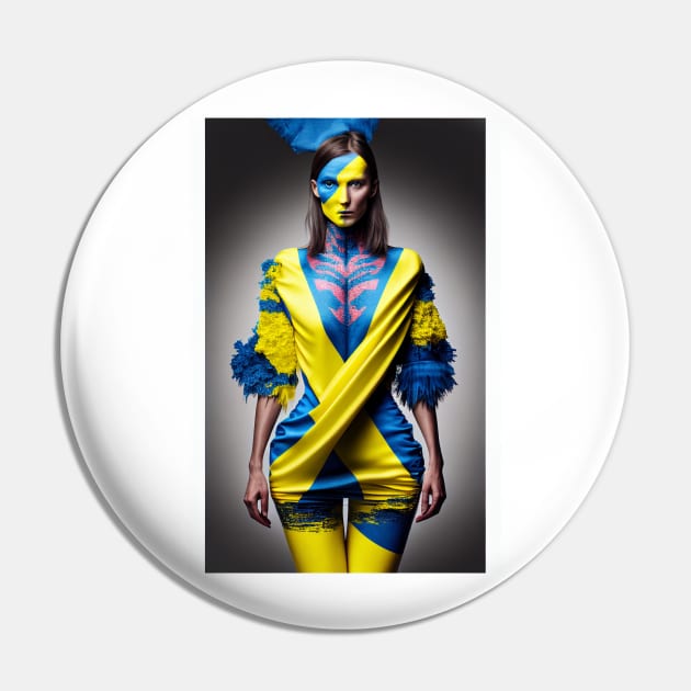 Support Ukraine Pin by Schizarty