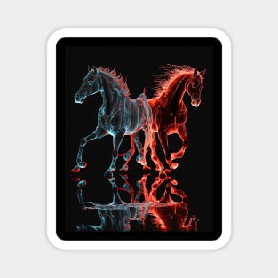 Fire and Ice Horses More Magnet