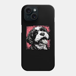 Retro Art Shih Tzu Dog Lover Phone Case