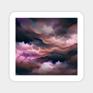 Aesthetic Stormy Clouds Magnet