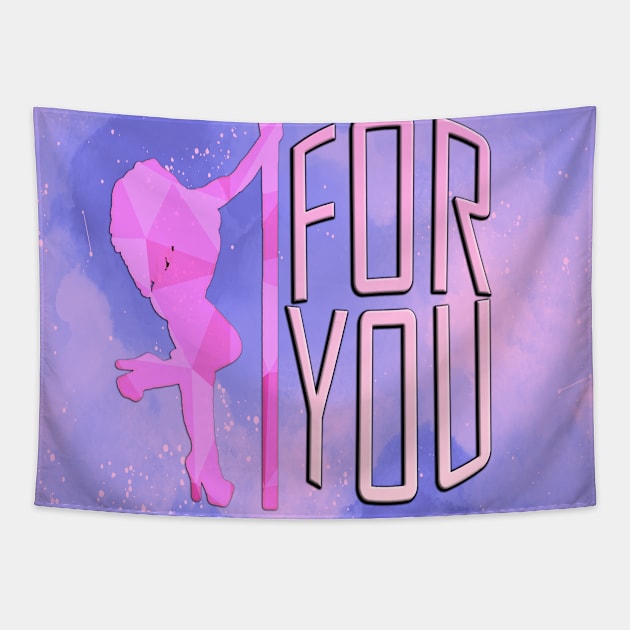 Pole dance for you in pink for women Tapestry by KK-Royal