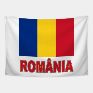 The Pride of Romania - Romanian Flag and Language Tapestry