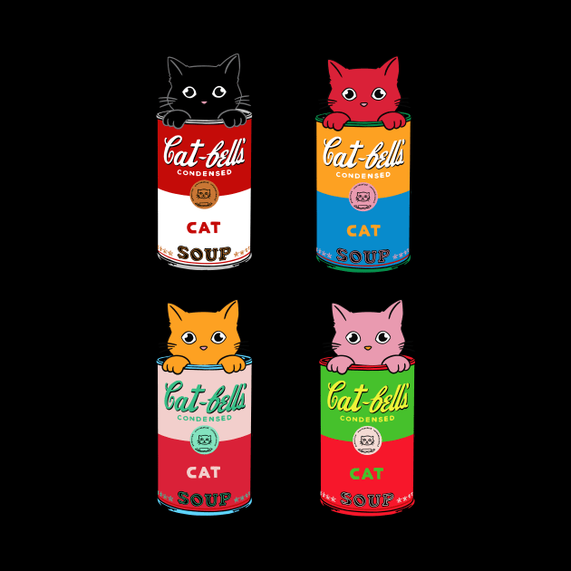 Cats pop art by coffeeman