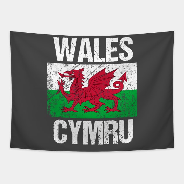 Wales - Welsh Flag - Cymru Tapestry by kaliyuga