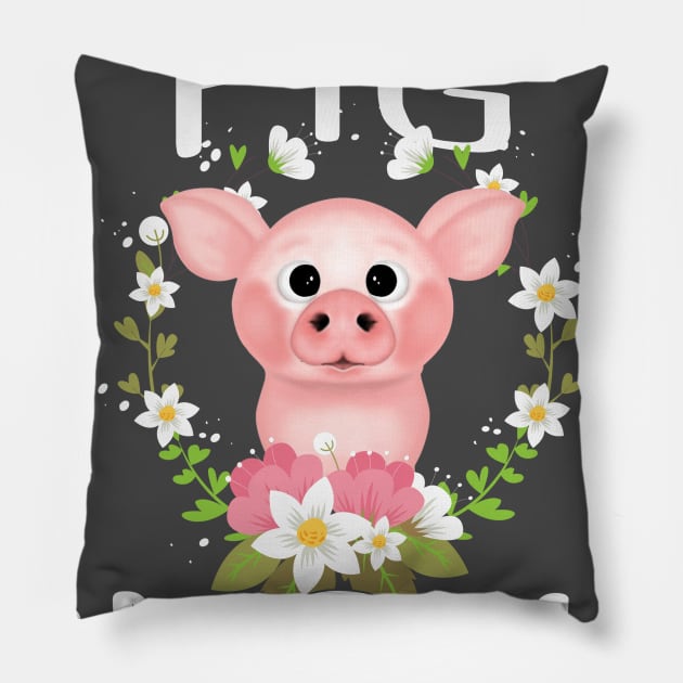 Best Pig Mom Ever Design. Pillow by tonydale