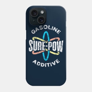 Sure-Pow Gasoline Additive (Logo Only - Dark Blue Worn) Phone Case