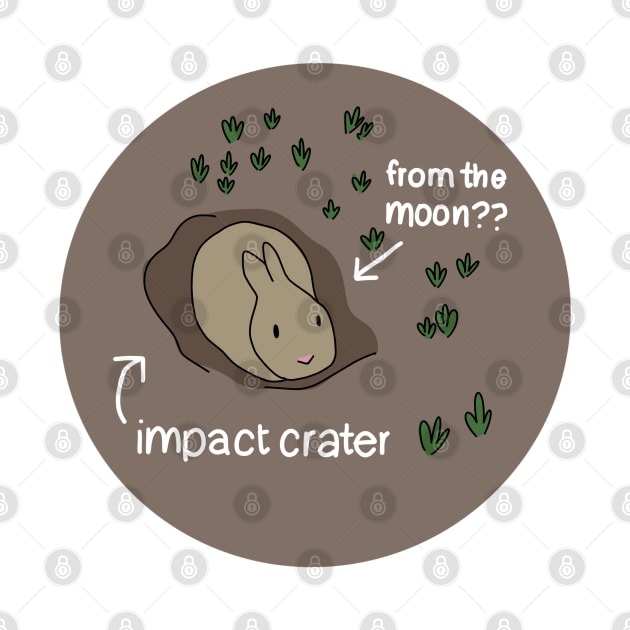 Impact Crater Bunny From The Moon by casserolestan