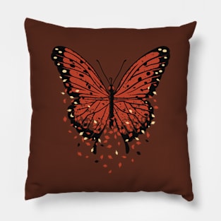 Monarch Butterfly Autumn Leaves by Tobe Fonseca Pillow