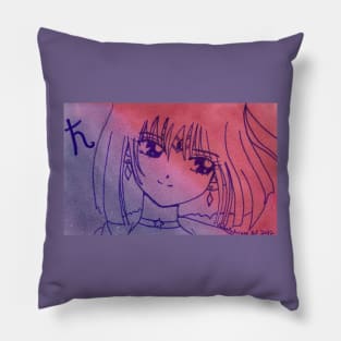 Sailor Saturn Watercolor Pillow