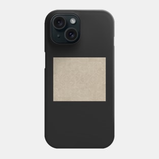 Sketcky organic lines in geometric formations of squares in taupe and cream Phone Case