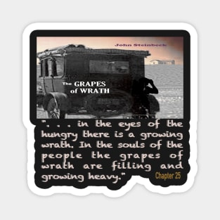 The Grapes of Wrath image and text Magnet