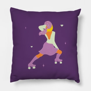 Roller Girl Pillow