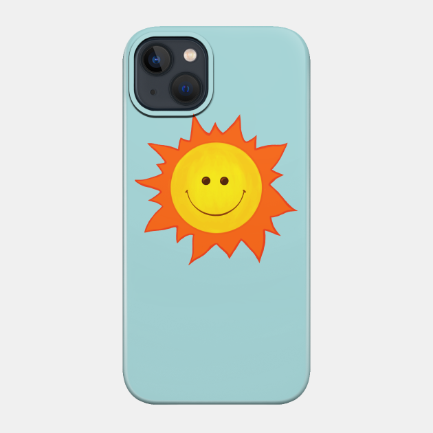 Cute Happy Smiling Sun - Happy Sun - Phone Case