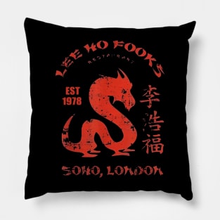 Lee Ho Fooks Funny Dragon Vintage Pillow